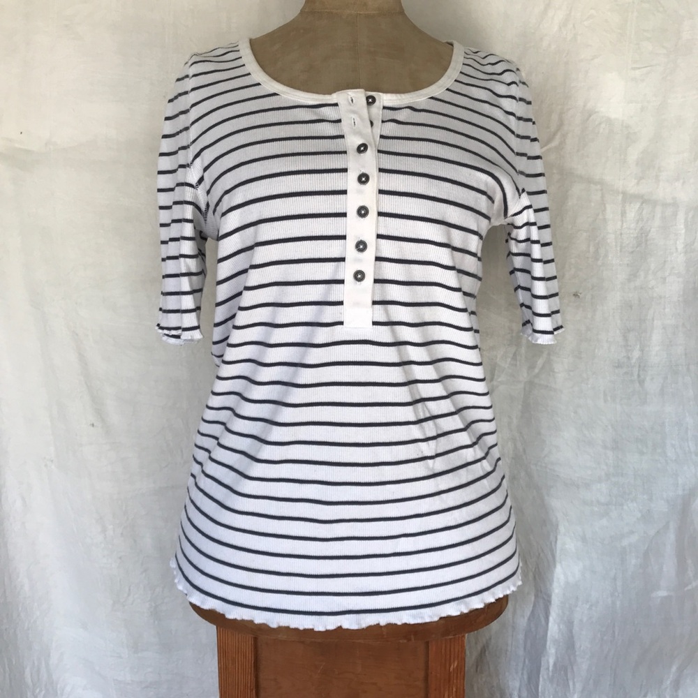 Sundance striped Black and White Women's Top